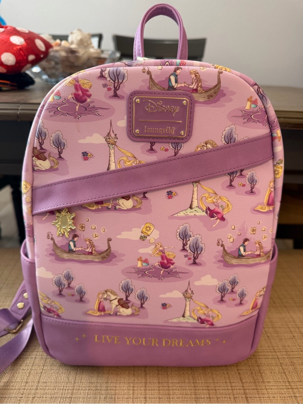 Disney Rapunzel Purple Kids Backpack by Loungefly